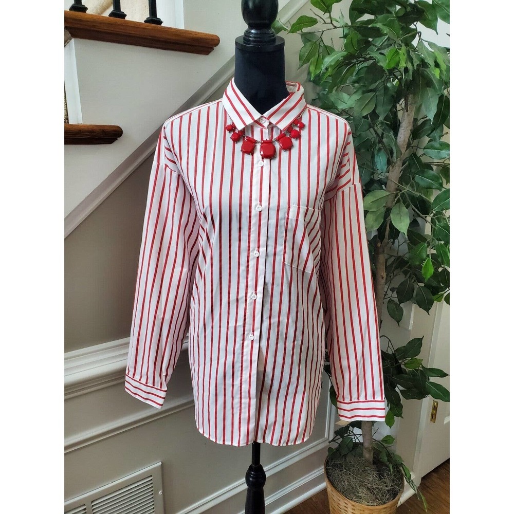 Vintage Dunloggin White Cotton Collared Long Sleeve Buttons Down Shirt Size 26W